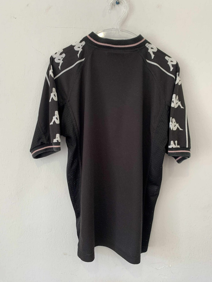 Kappa Gara Juventus Jersey Black Pink Size S | Vtg Football Shirt