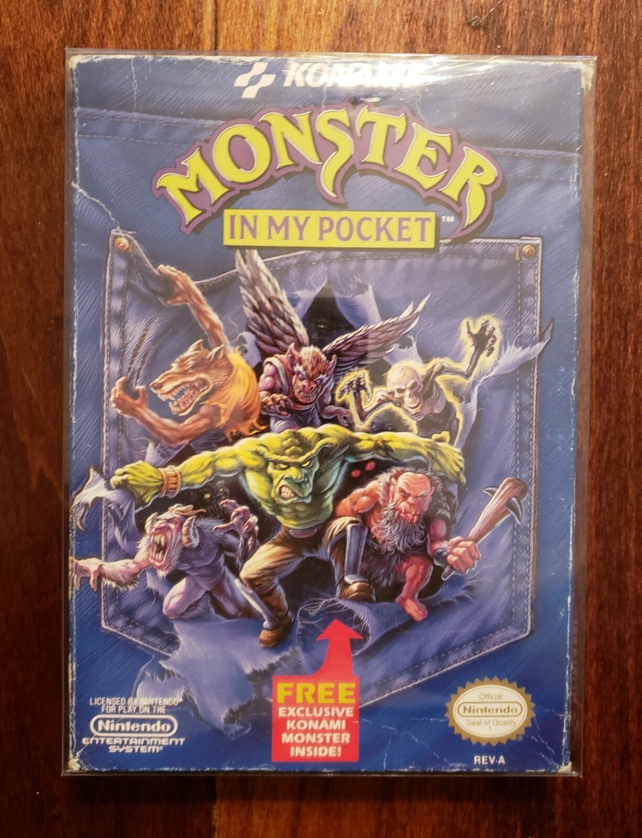VTG KONAMI MONSTER IN MY POCKET NES GAME NINTENDO MANUAL BOX NO