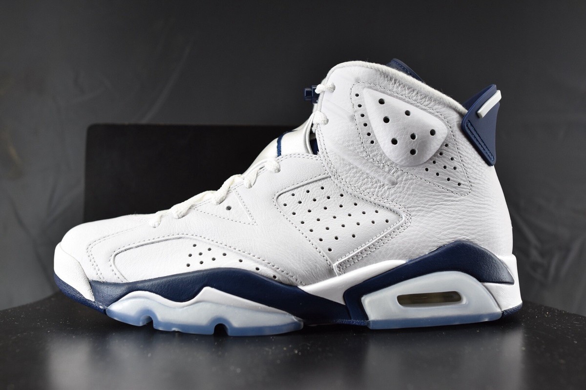 Air Jordan 6 Retro White Midnight Navy CT8529-141 Size 8.5 NEW
