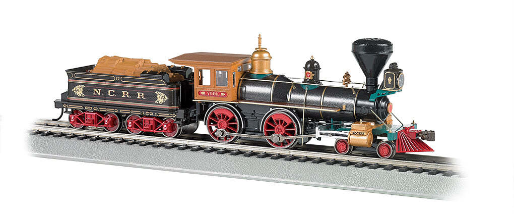 Bachmann 52706 HO Scale 4-4-0 Steam Locomotive with Wood Tender
