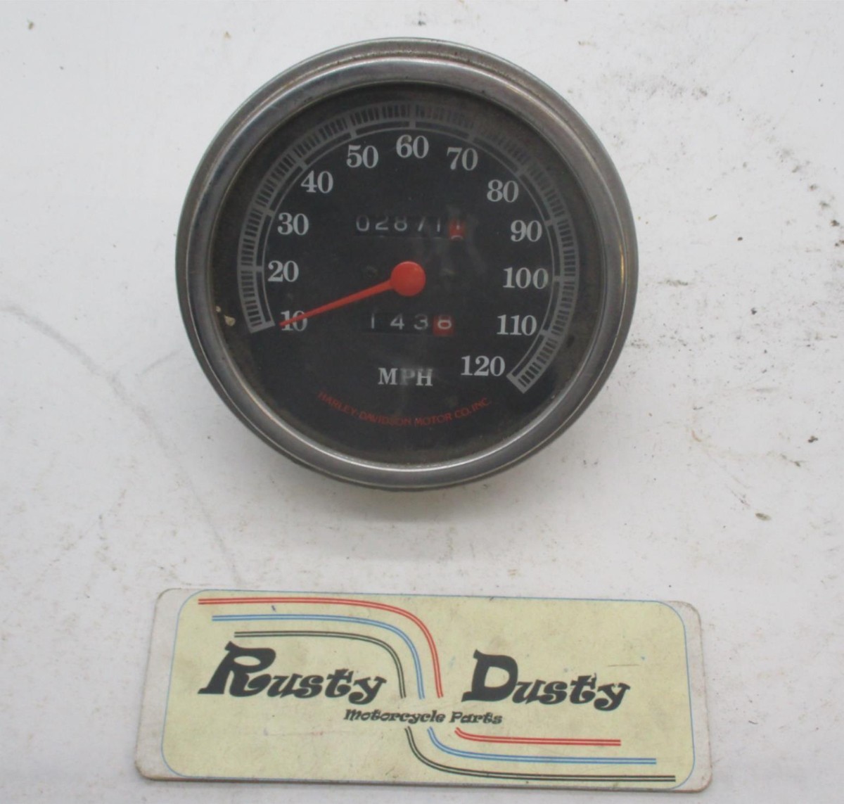 Harley Davidson Nippon Seiki Shovelhead Japan Speedometer Speedo 0