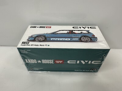 Rare Mini GT X Kaido House Honda Civic EF Teal Blue Raw Chase | eBay