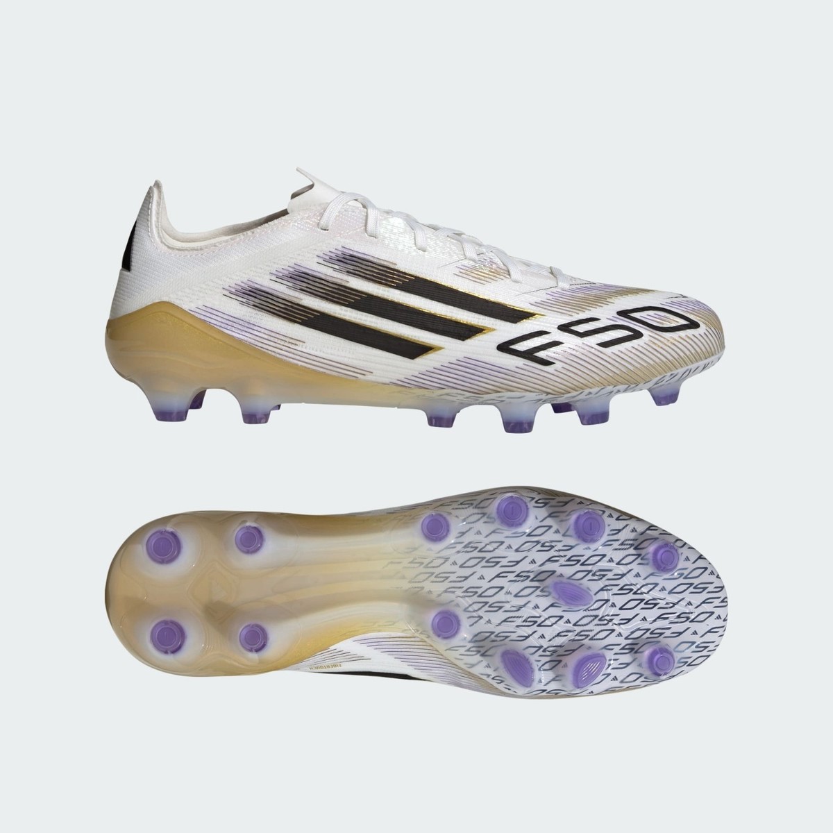 adidas F50 PRO HG/AG JAPAN IH9780 Cloud White Core Black Soccler