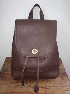 Vintage Coach 9791 Daypack Backpack Dark Brown | eBay