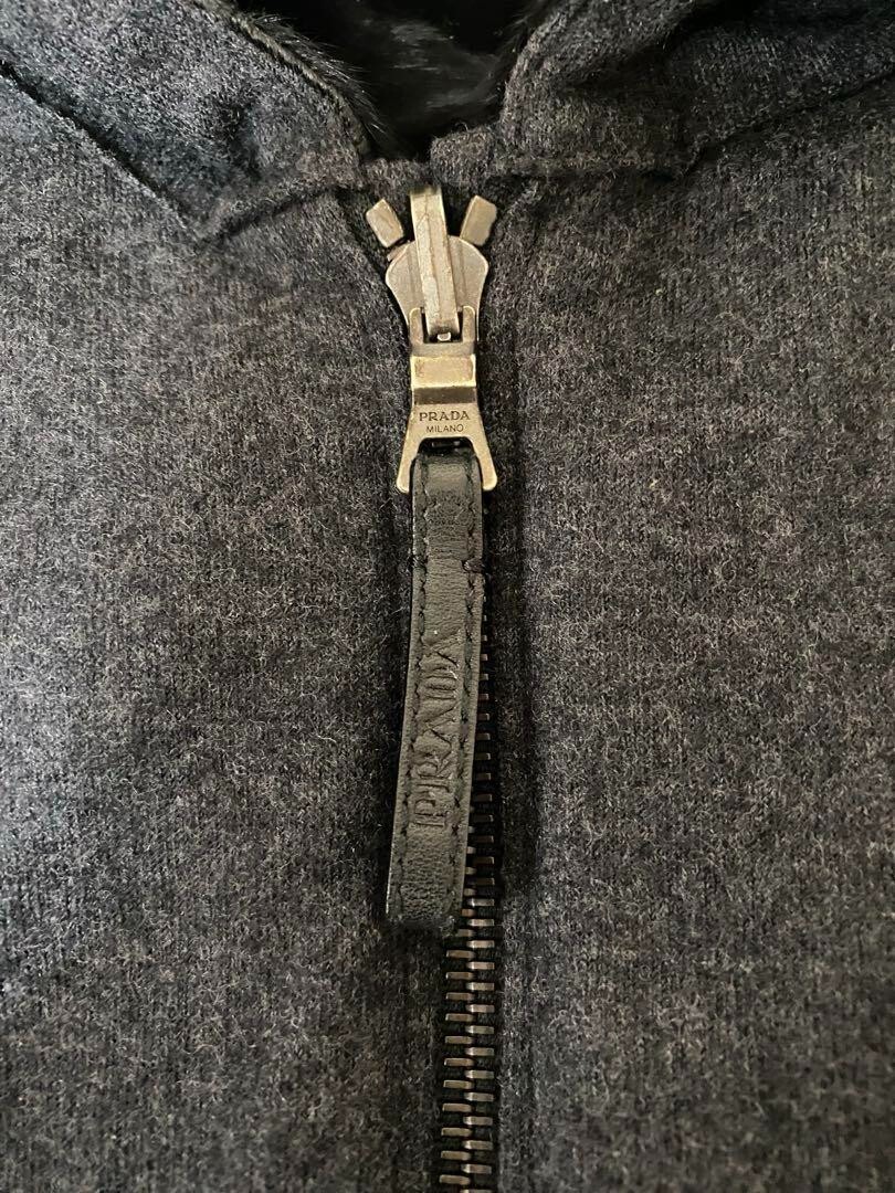 1999AW prada sport goat fur wool cashmere reversible parka jacket