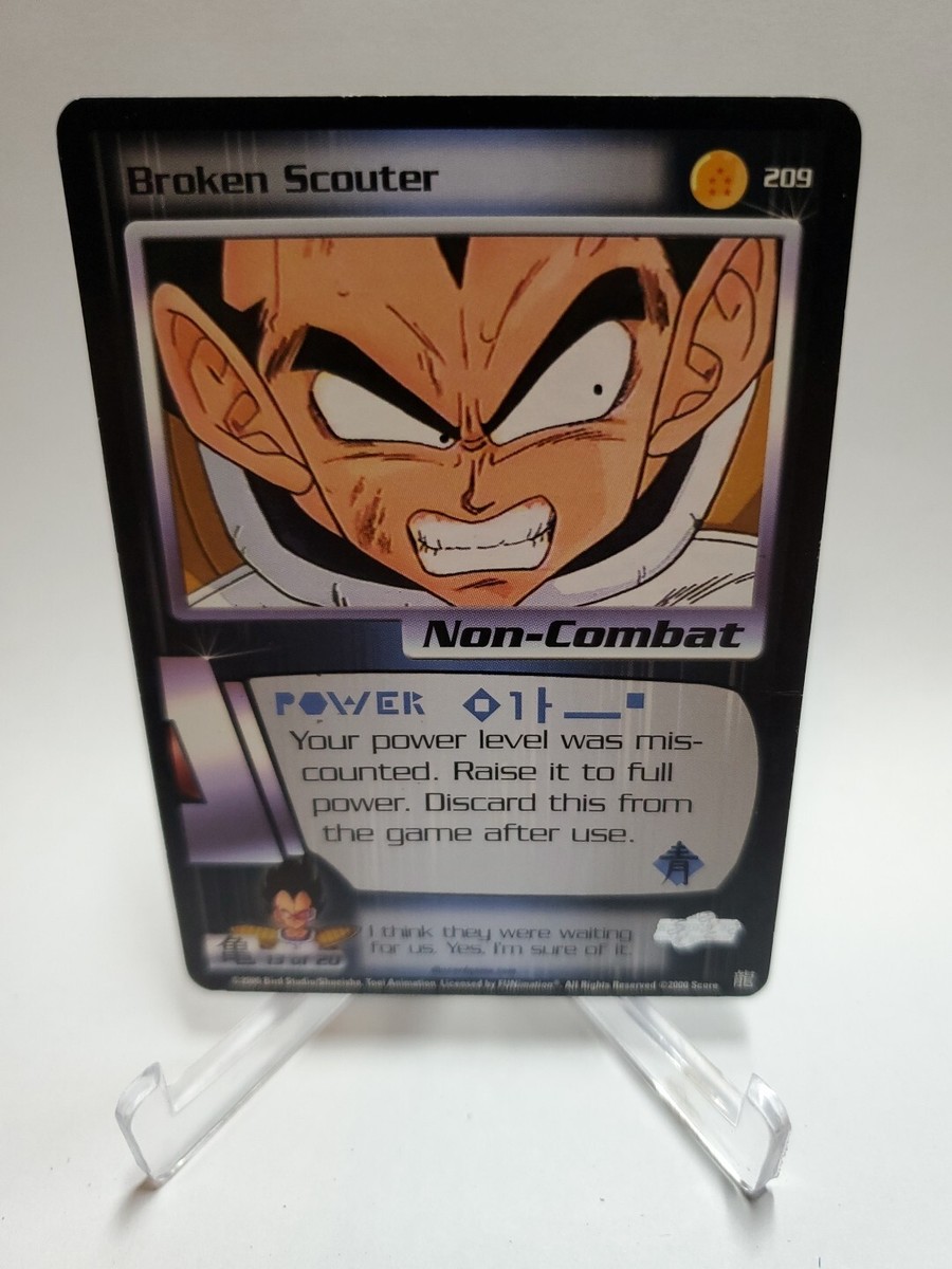 DBZ Dragon Ball Z Broken Scouter 209 CCG Limited Saiyan Saga Score