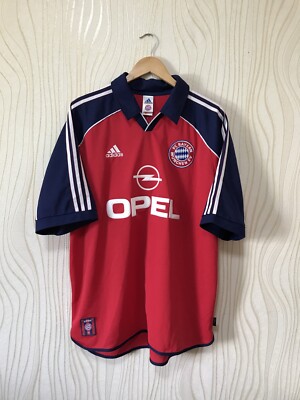 BAYERN MUNICH 1999 2000 2001 HOME FOOTBALL SHIRT JERSEY ADIDAS