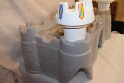 Vintage Little Tikes Tykes Action Figure Giant Castle Toy Box