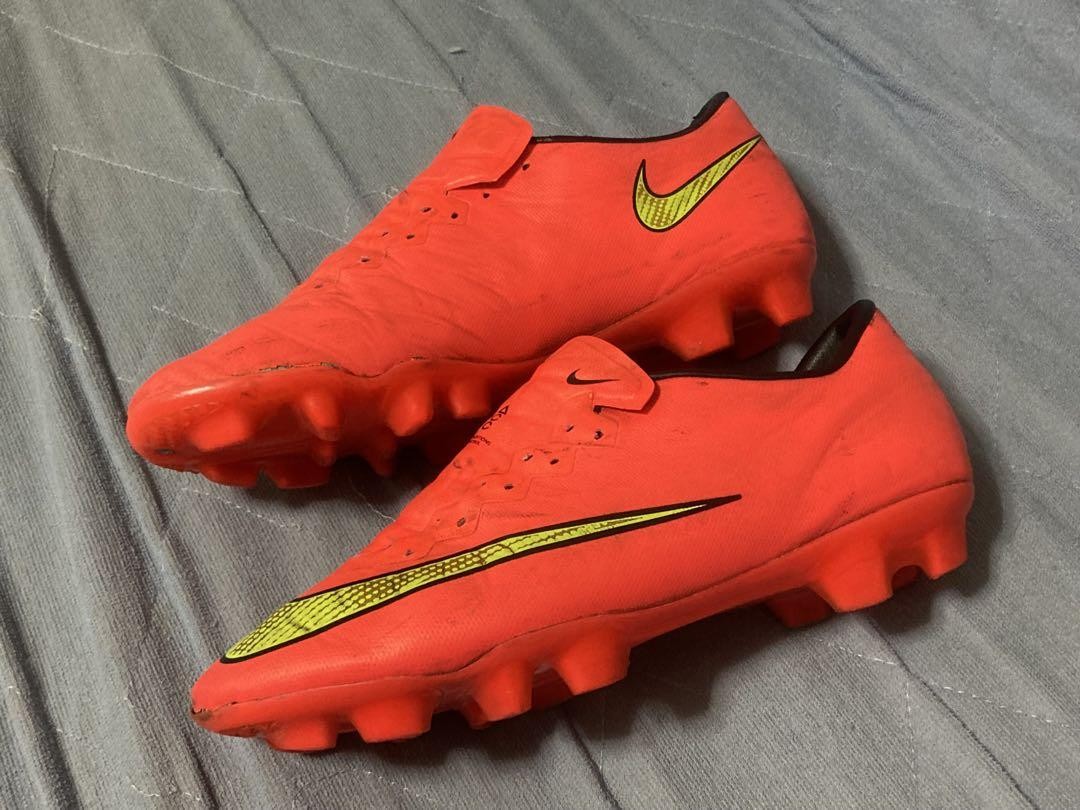Nike Mercurial Vapor X HG-V Red 649235 690 US 8.5 Football Soccer