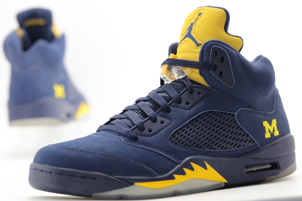 Nike PROMO Air Jordan 5 V MICHIGAN size 12 og all 8.5/10 2016