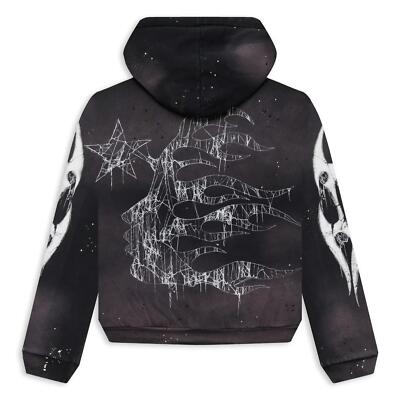 Hellstar Spiderweb Sport Logo Zip-Up Hoodie Black | eBay