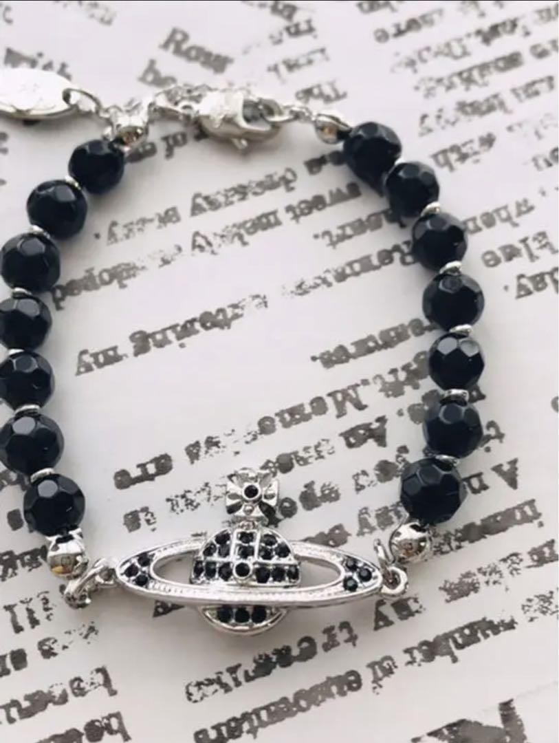Vivienne Westwood Bracelet Black Pearl NO BOX [EJ920 | eBay
