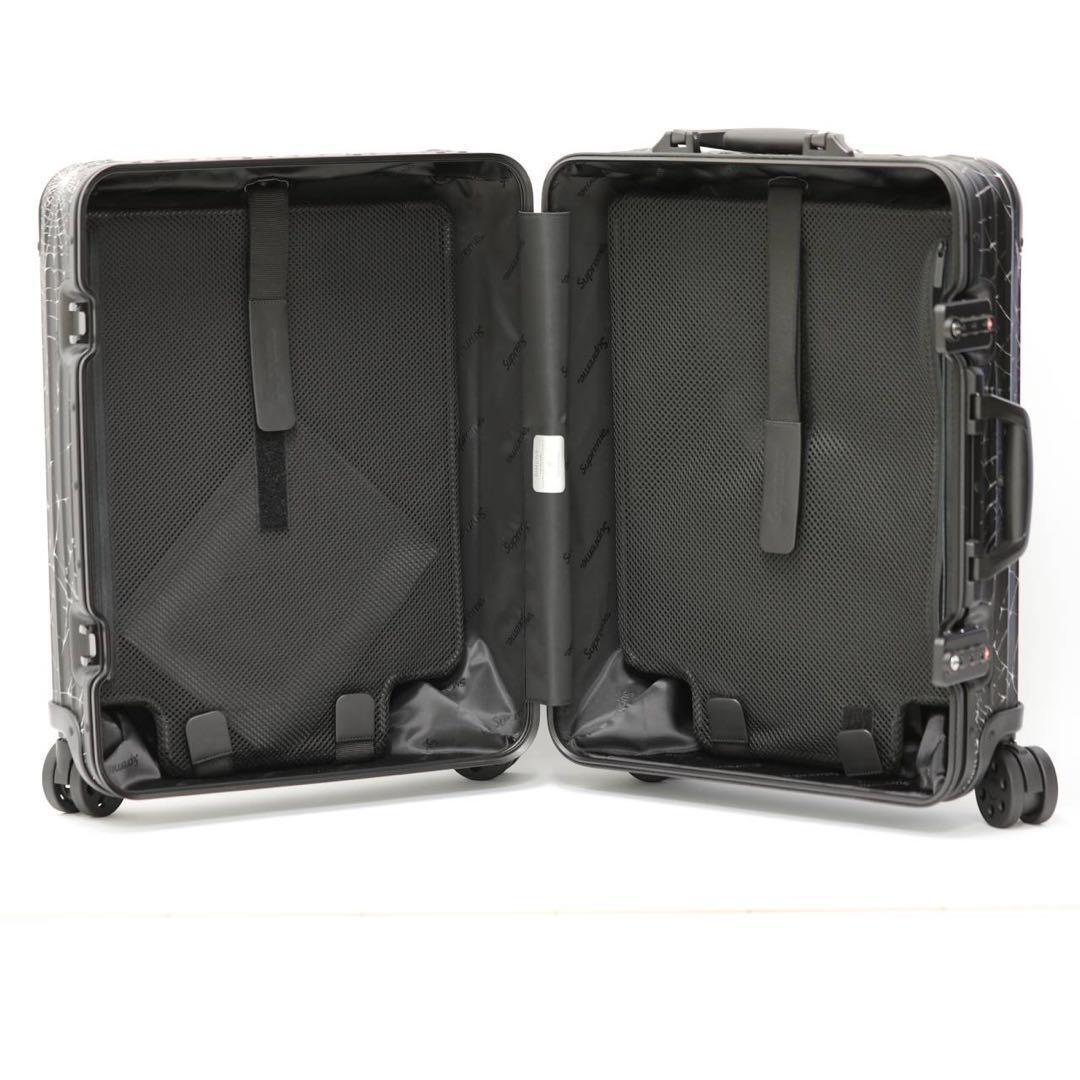 RIMOWA×Supreme Spider Web Cabin Plus 49L Black Suitcase Carry Case