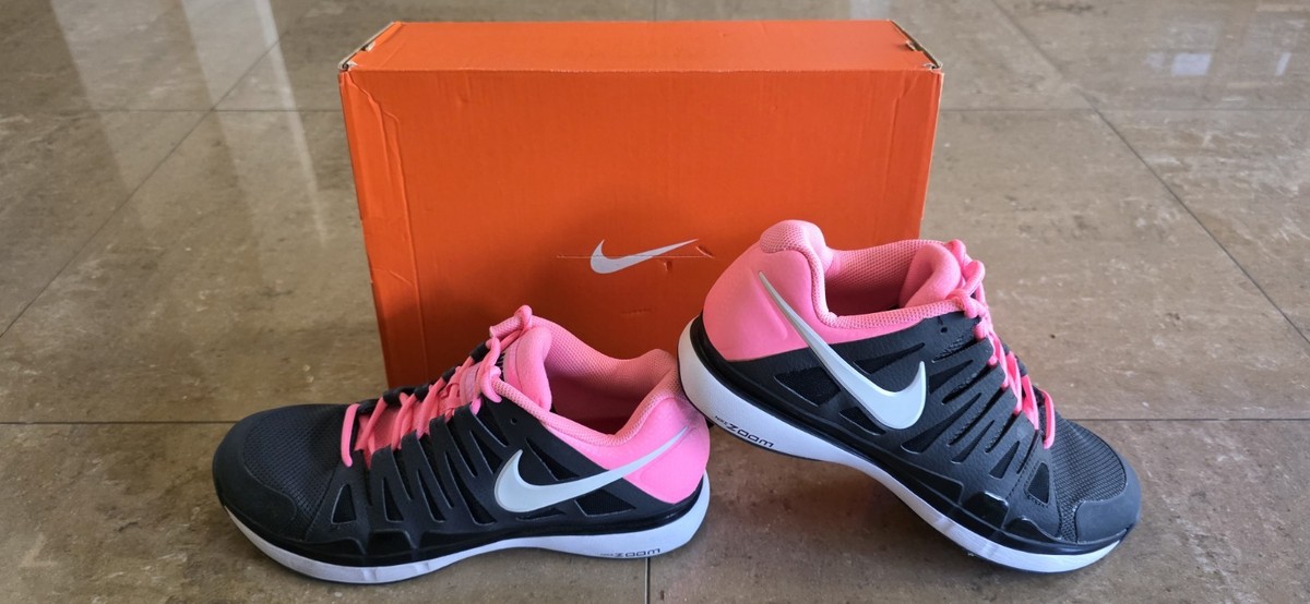 Nike Federer Zoom Vapor 9 Tour Pink/Black Men's US Size 9.5