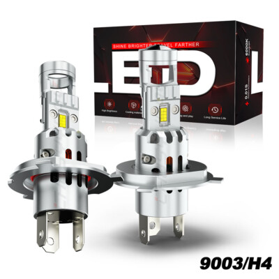 H4 9003 HB2 LED Bulb Hi/Lo Beam 6000K White Motorcycle Headlight