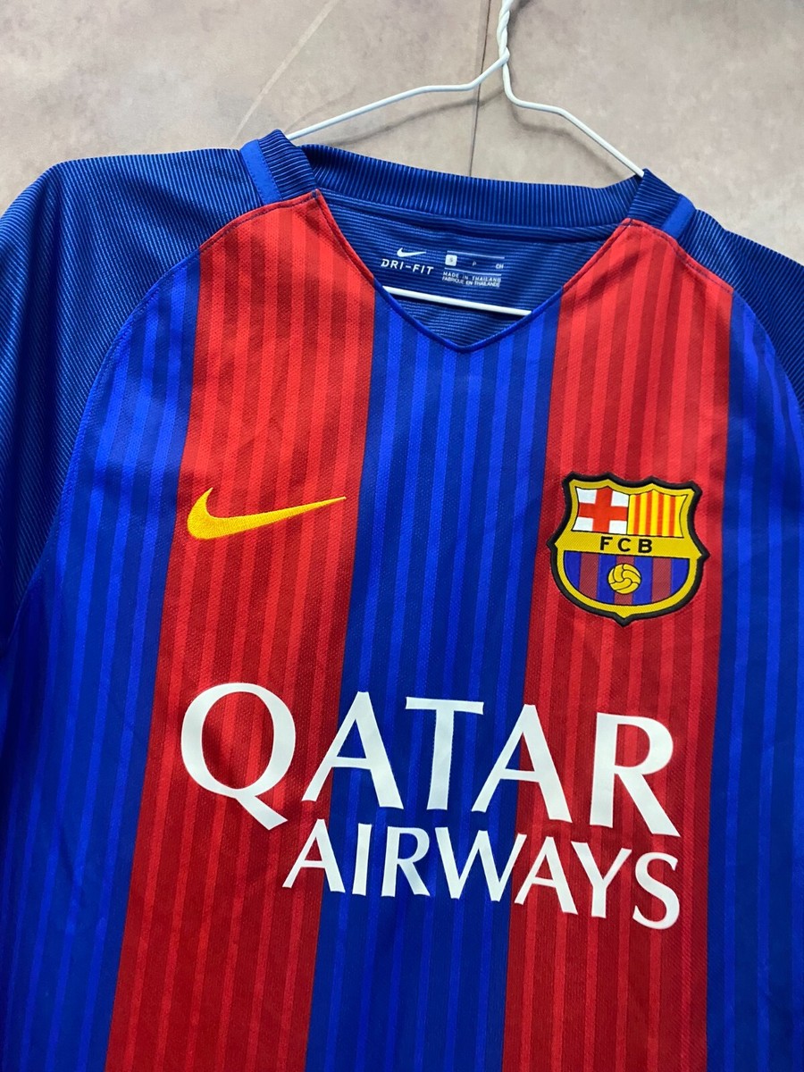 BARCELONA 2016 2017 HOME FOOTBALL SHIRT SOCCER JERSEY NIKE sz S | eBay