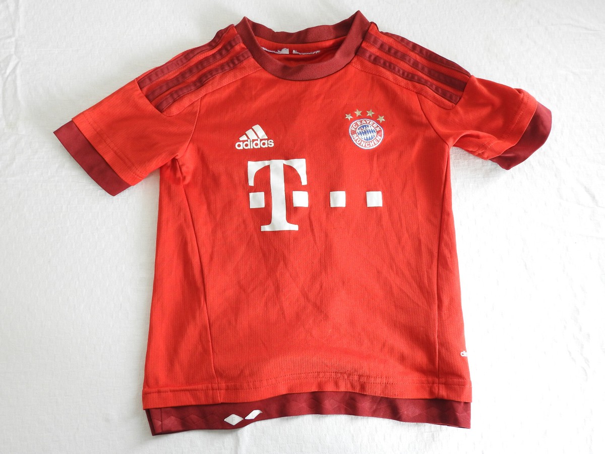 FC Bayern Munchen 2015 Home Jersey #19 Gotze Adidas Red Shirt Size