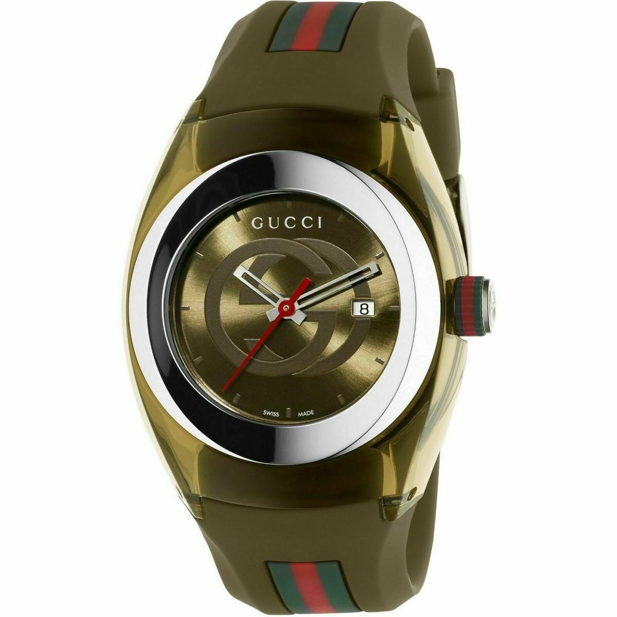 Brand New Gucci Sync XXL Watch KHAKI (YA137106) 731903349261| eBay