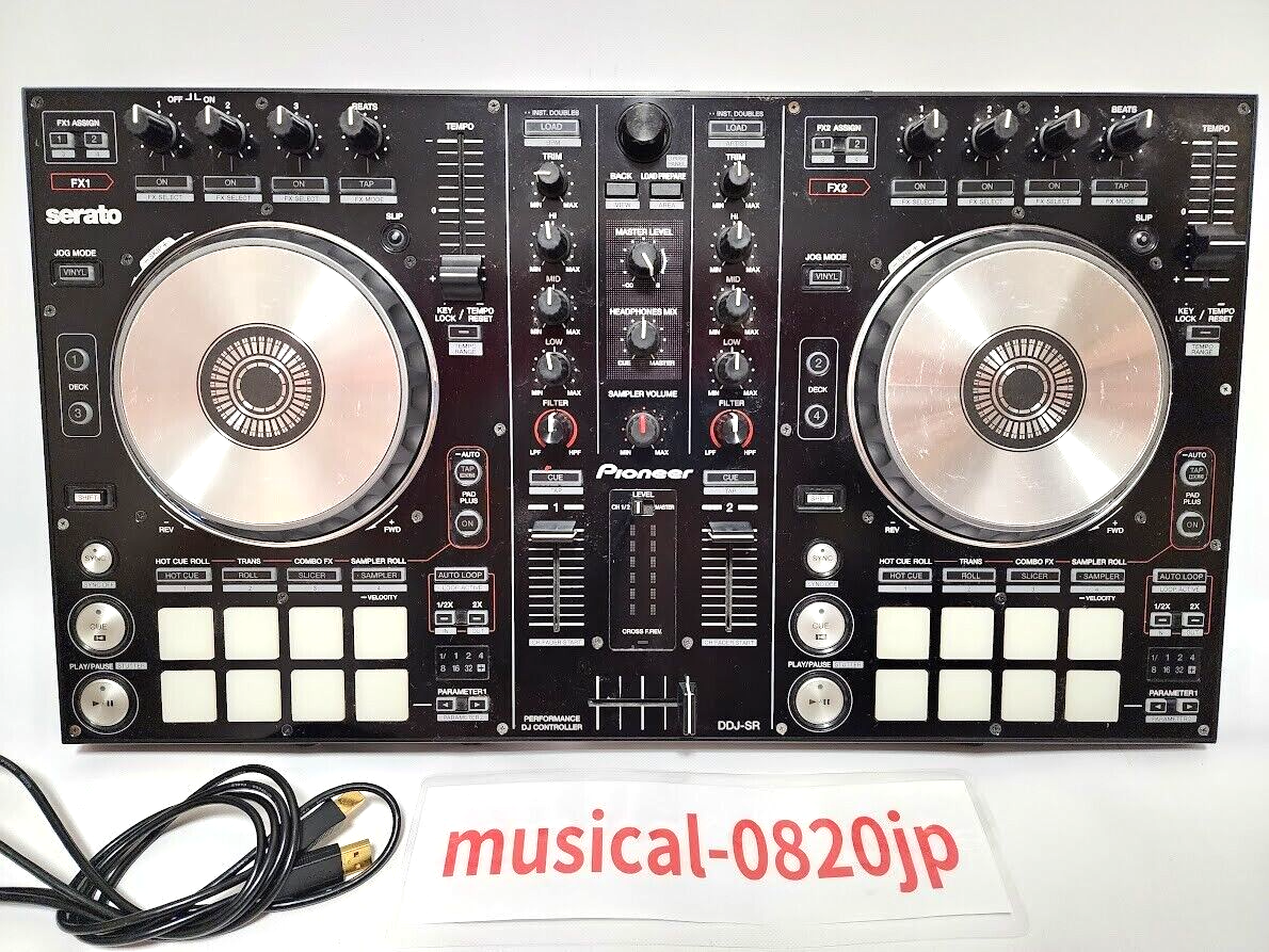 Pioneer DJ DDJ-SR Black DJ Controller Performance 2-Channel Serato