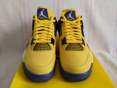 Nike Air Jordan 4 Retro Lightning Yellow Black AJ4 CT8527 700 Men