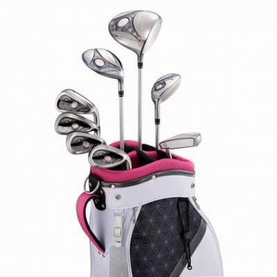 CALLAWAY SOLAIRE ladies' Pink Club Set with Caddy Bag 8pc 2018