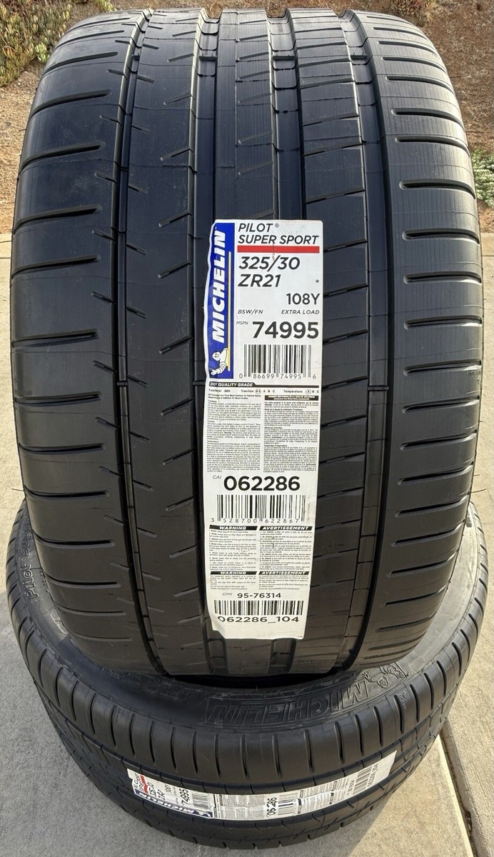 TWO BRAND NEW 325/30ZR21 108Y Michelin Pilot Super Sport BMW X5M