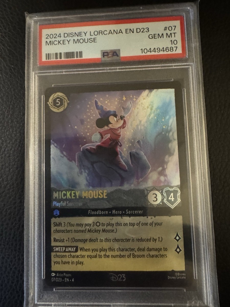 ディズニー ロルカナ ミッキーマウス エンチャンテッド PSA10