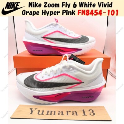 Nike Zoom Fly 6 White Vivid Grape Hyper Pink FN8454-101 US Men's