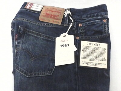 LEVI'S Vintage LVC 551 ZXX 1961 Big E Red Line Selvedge Jeans Folk