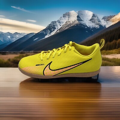 NEW Nike Mercurial Vapor 15 Club IC Soccer Shoes Yellow Pink Men's