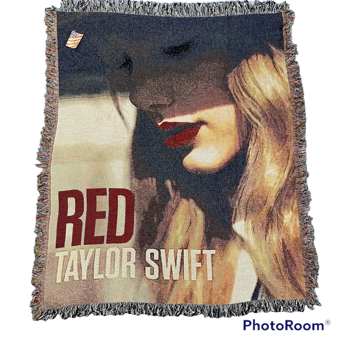 Taylor Swift Red Concert Tour Album Cover Tapestry Woven Throw