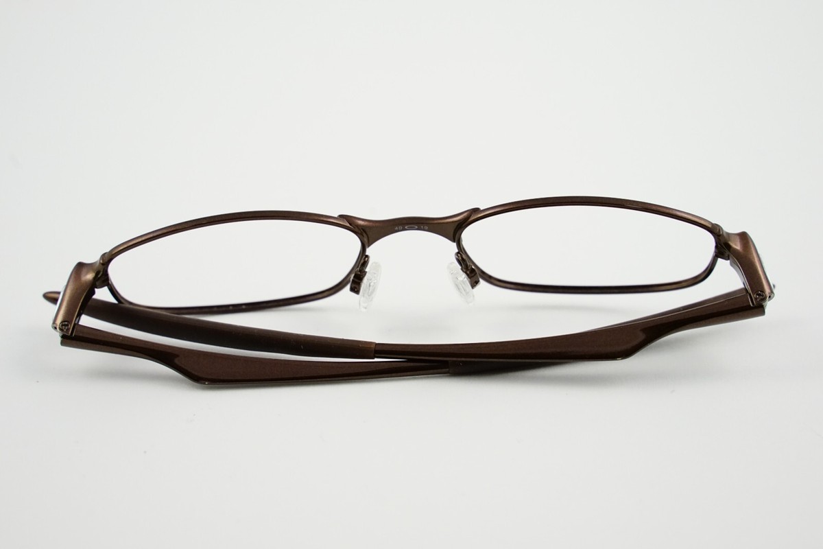 RARE! Oakley Chop Top 2.0 Ti Polished Brown 49-19 138 Titanium