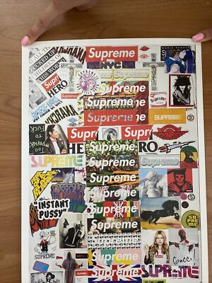 SUPREME 2019 F/W LAFAYETTE DOOR POSTER BOX LOGO STICKERS NEW 36X11