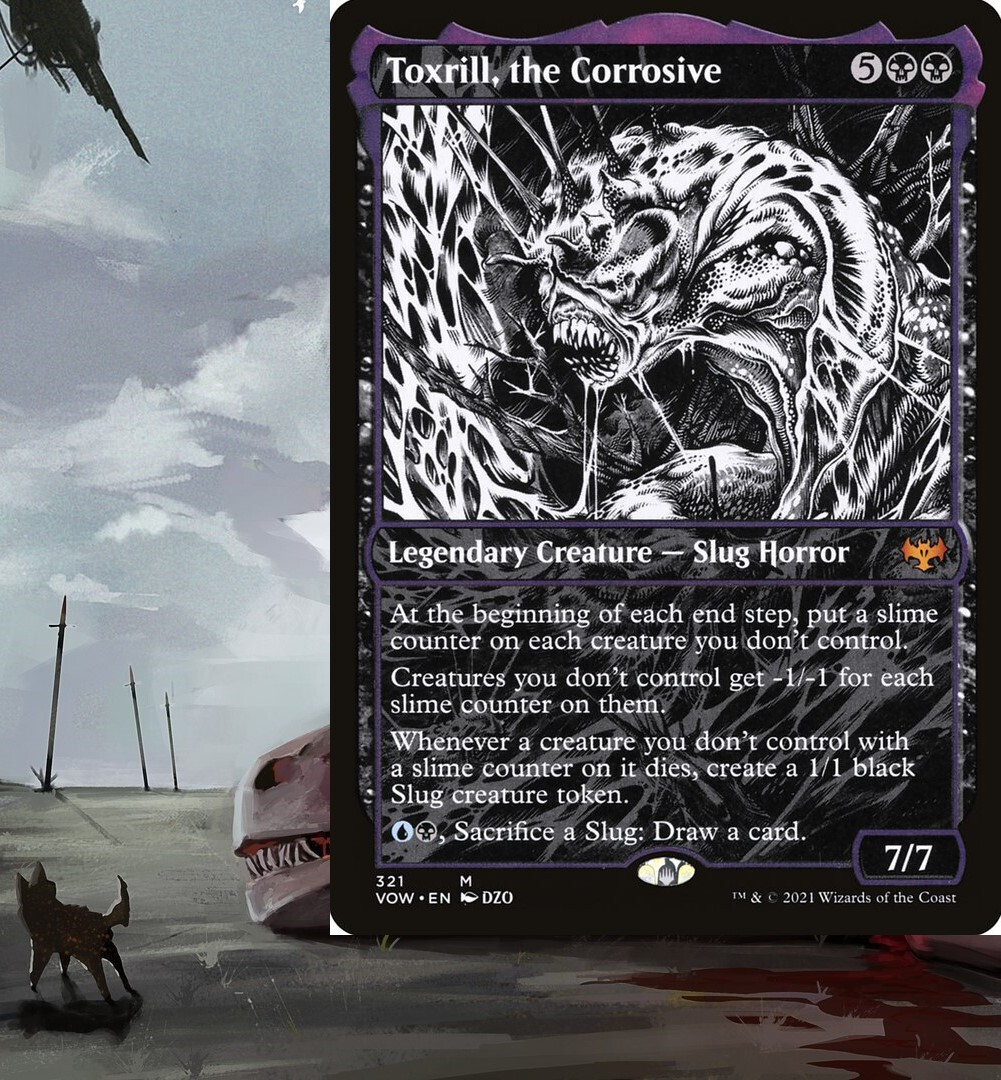 Toxrill, the Corrosive Commander Deck Tokens Magic MTG Ready-to