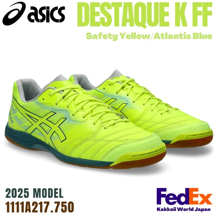 ASICS Men's Futsal Shoes DESTAQUE K FF TF Safety Yellow 1111A217