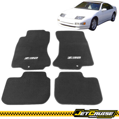 Fits 90-96 Nissan 300ZX Z32 Logo Car Nylon Floor Mats Front Rear