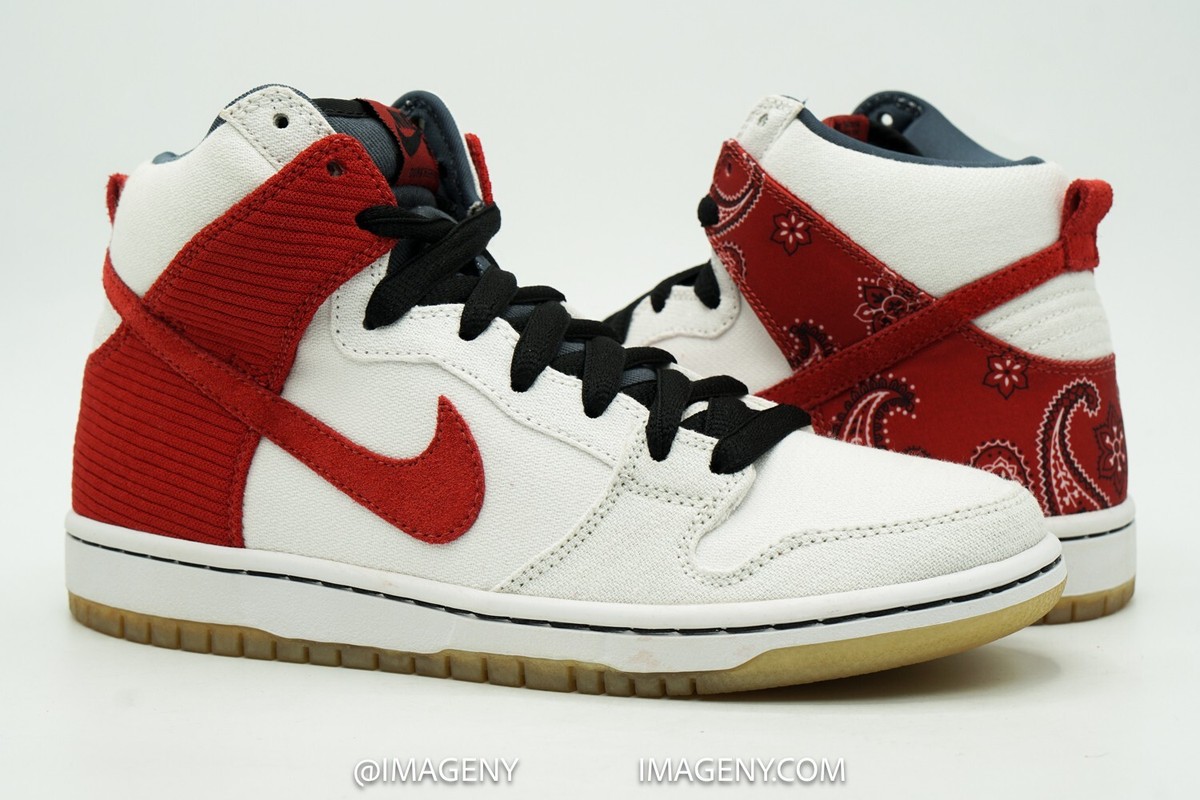 NIKE DUNK SB HIGH NEW SIZE 6.5 CHEECH AND CHONG WHITE VARSITY RED