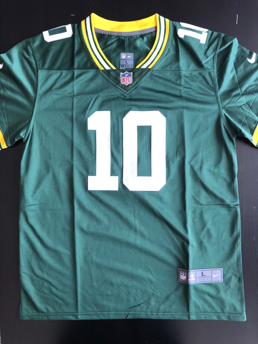 Nike Men's On Field Jordan Love #10 Green Bay Packers Green Jersey