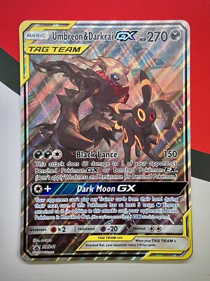 JUMBO Oversized Umbreon & Darkrai GX Tag Team Black Star Promo