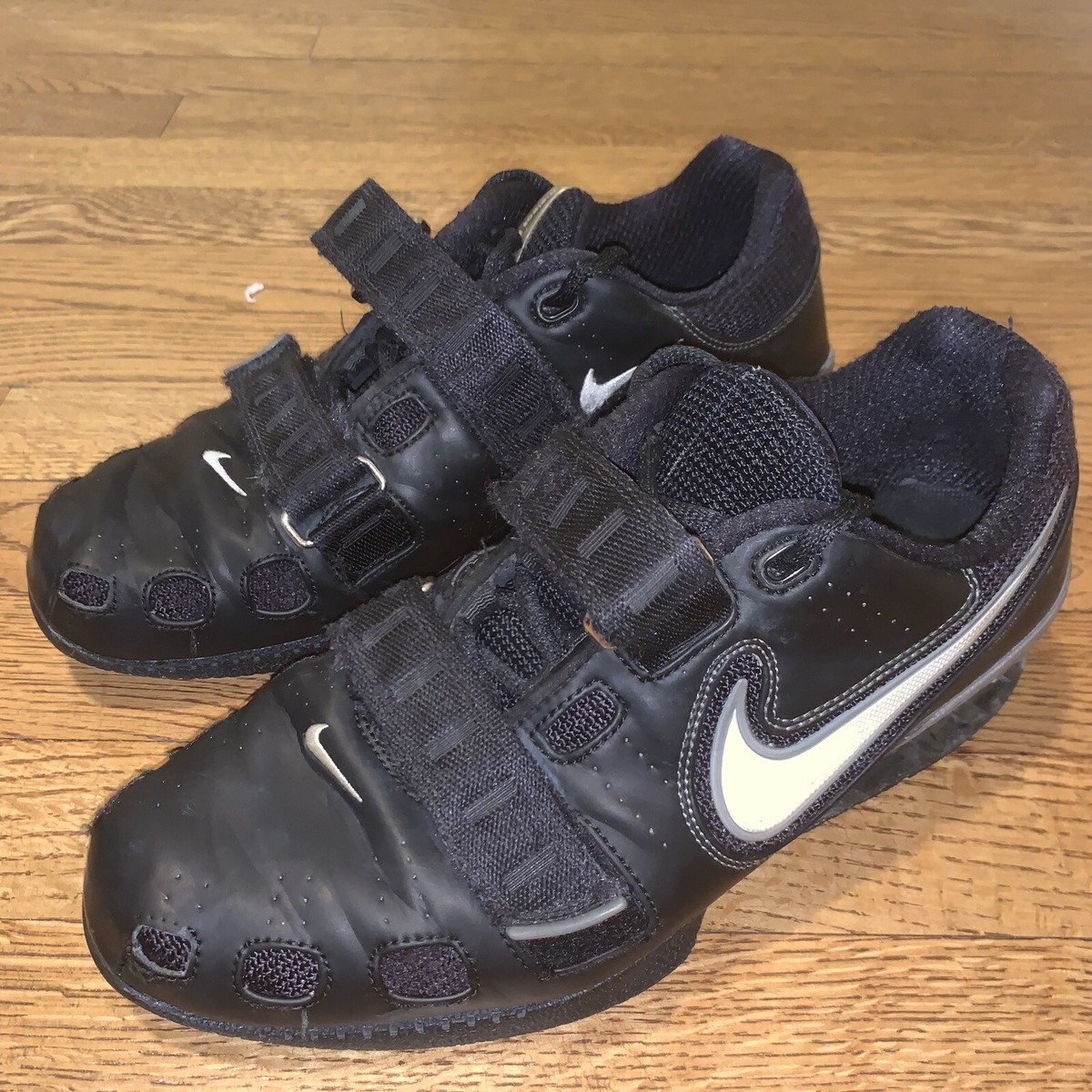 Nike Romaleos 2 Black Leather Men's 9 Weightlifting Powerlifting
