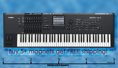 YAMAHA MOTIF XF XS ES 6 7 8 white SYNTHESIZER refrigerator magnet