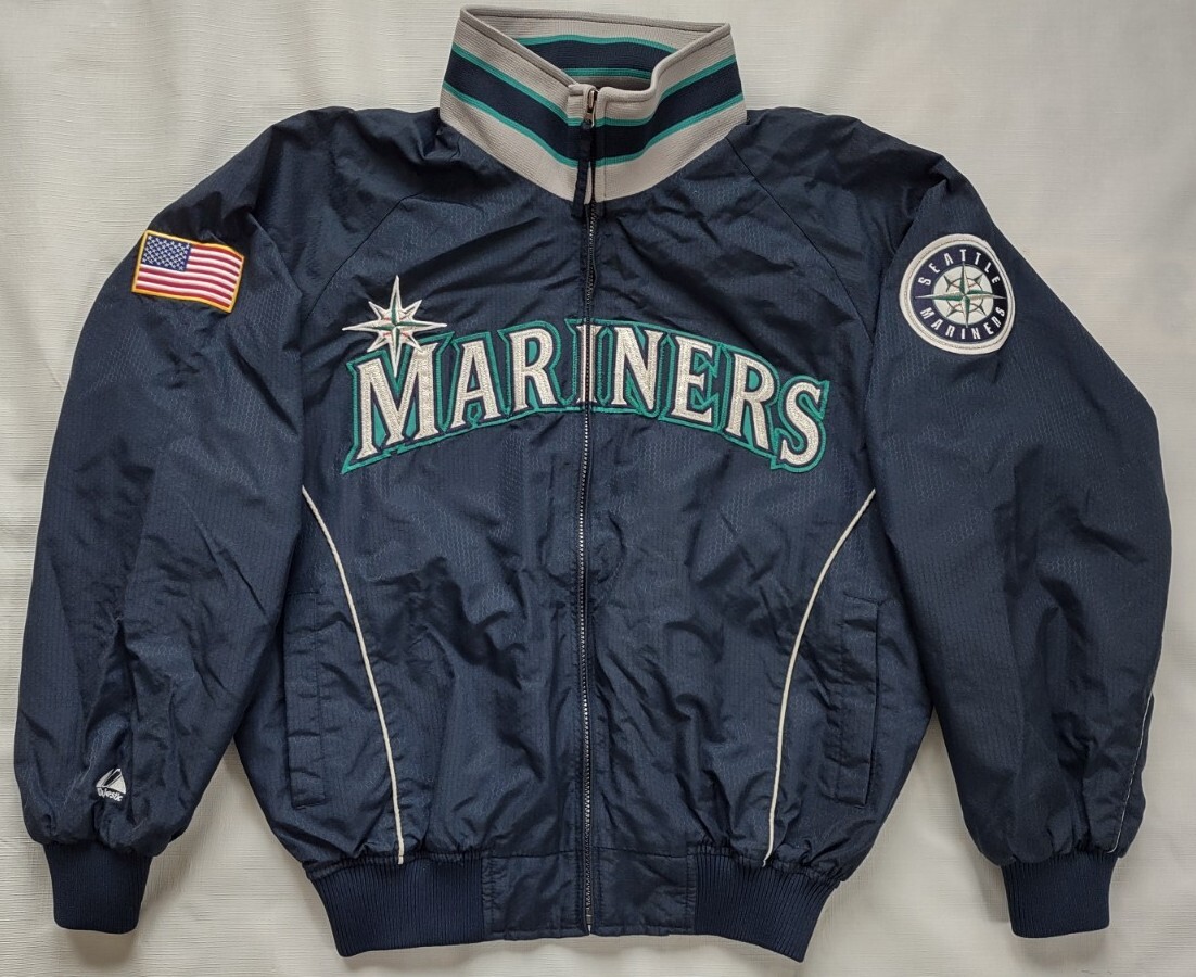 VTG RARE MAJESTIC SEATTLE MARINERS 9/11 2001 SEASON AUTHENTIC