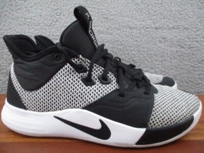 Nike Paul George 3 Basketball Shoes Men's Size 8.5 Black/White