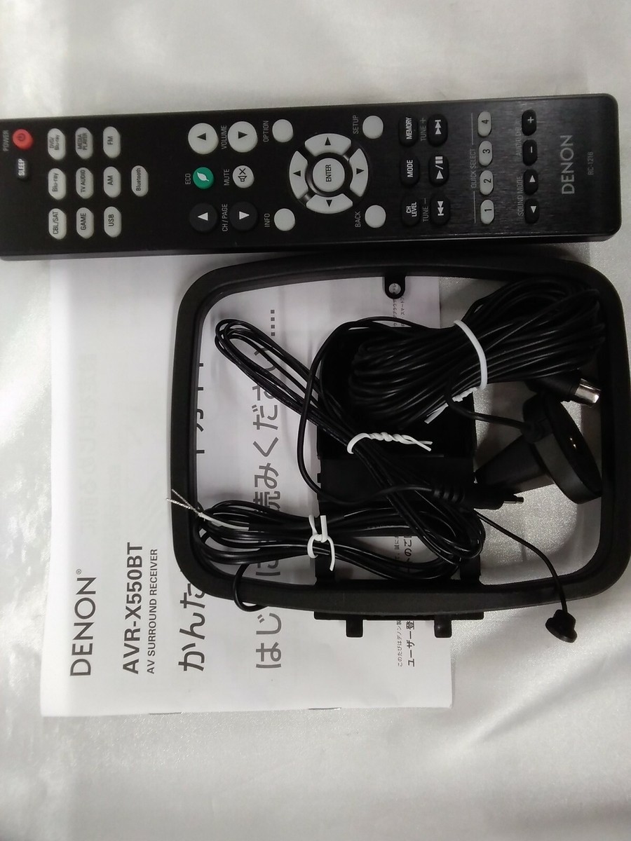 Denon AVR-X550BT-K Black 5.2ch AV receiver Entry Class F/S from