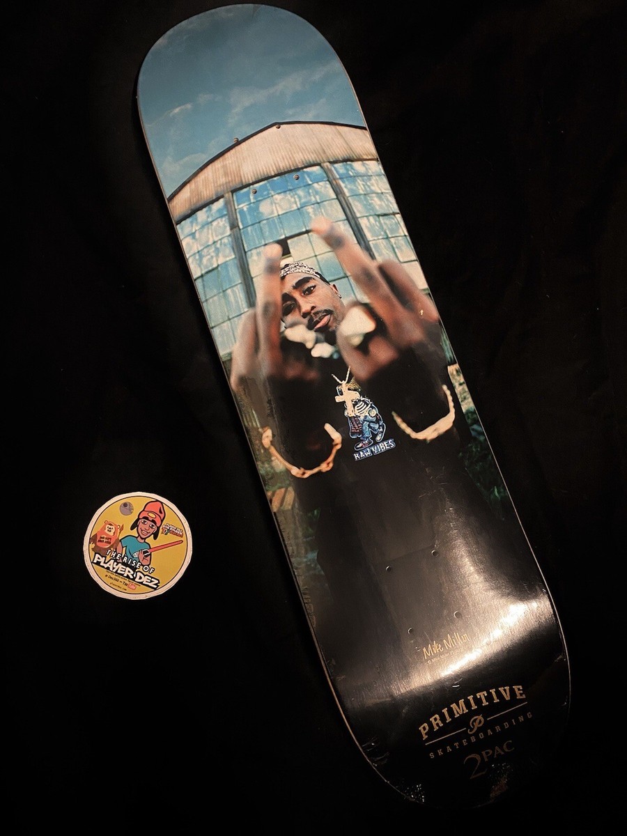 SUPER RARE Tupac Shakur Miller Primitive Skateboard Deck 2pac