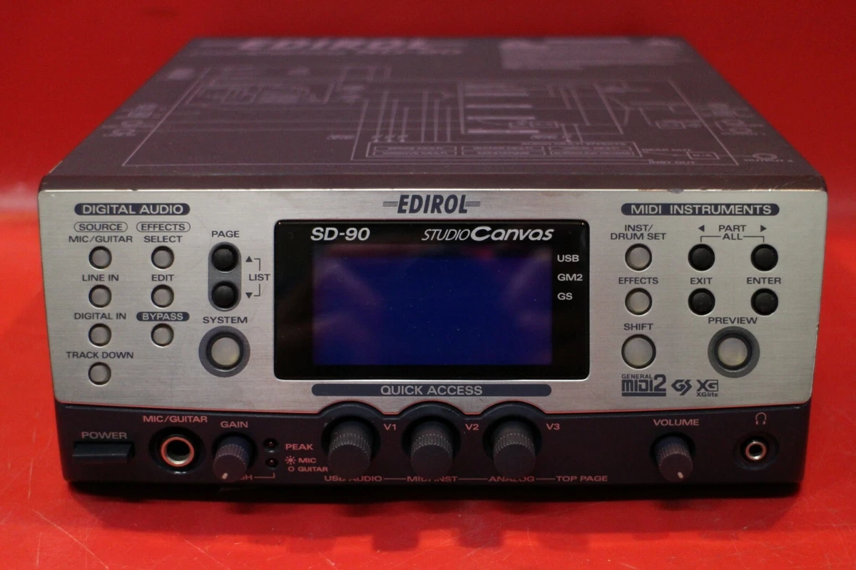 Roland SD-90 ハードウェア音源 新製品レポート】 新音源SD-90の実力と