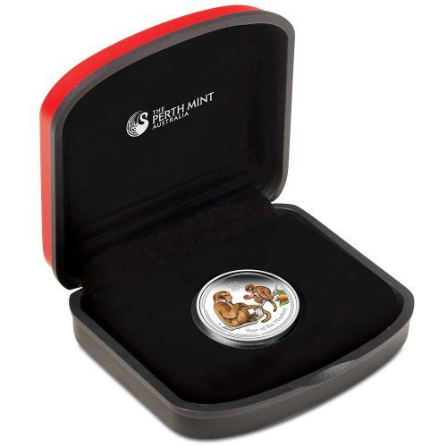 2016 Australia Lunar Year of the Monkey COLORIZED 1/2 oz SIlver