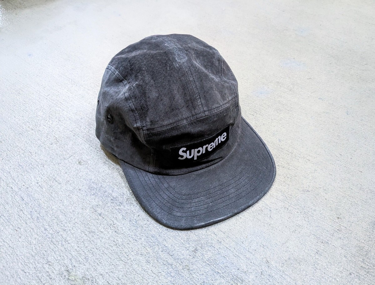 Supreme Suede Camp Cap Navy Blue SS17 Hat 5-Panel Bogo Box Logo