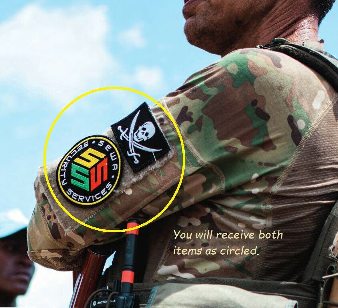 PRIVATE MILITARY CONTRACTOR SECURITY SERVICES vêlkrö 2-PATCH SET