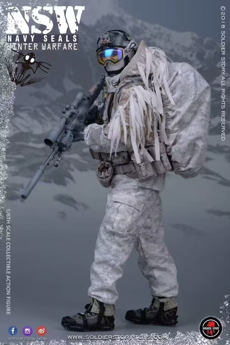 Soldier Story SS109 1/6 NSW Navy Seal Winter Warfare Marksman